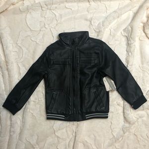 Toddler Black Faux Leather Jacket